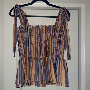 Striped Top Size Medium